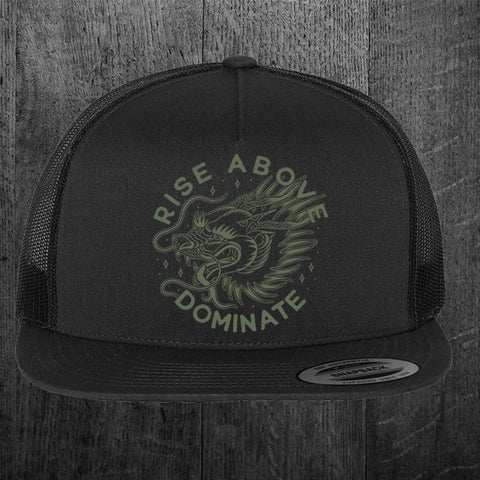 "DOMINATE" Classic Five-Panel Trucker Cap