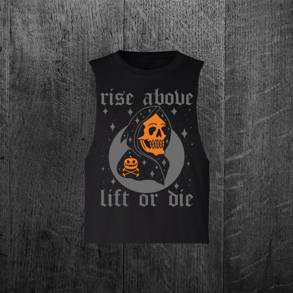 Limited Edition "HALLOWEEN" Women's Custom Cut Crop Muscle Tee (2024)