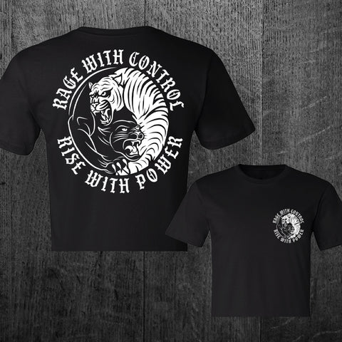 "RISE WITH POWER" Women's Custom Cut Crop Tee