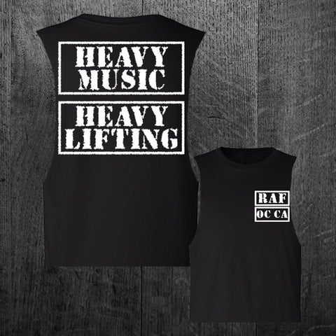 "STILL HEAVY" Women's Custom Cut Crop Muscle Tee