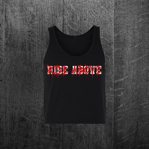"STRENGTH THROUGH STRUGGLE" Women's Custom Cut Crop Tank