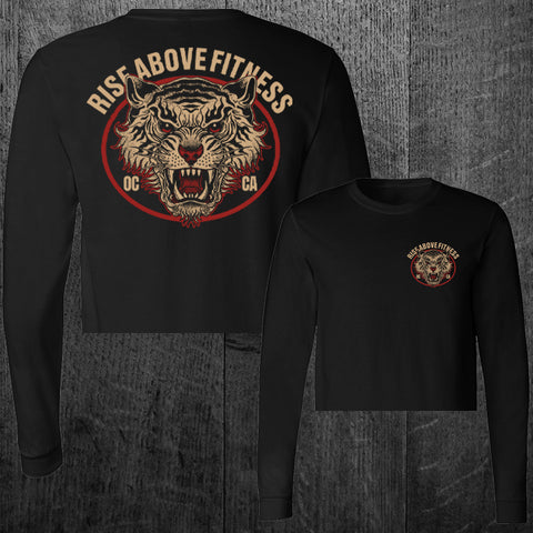 "TIGER" Women's Custom Cut Long Sleeve Crop