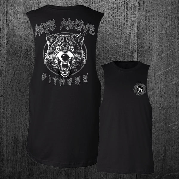 "BLACKMETAL WOLF" Custom Cut Muscle Tee