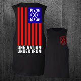 Limited Edition "ONE NATION UNDER IRON" Custom Cut Muscle Tee