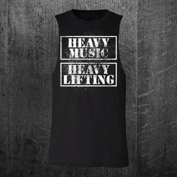 "STILL HEAVY" Custom Cut Muscle Tee